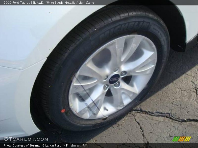 White Suede Metallic / Light Stone 2010 Ford Taurus SEL AWD