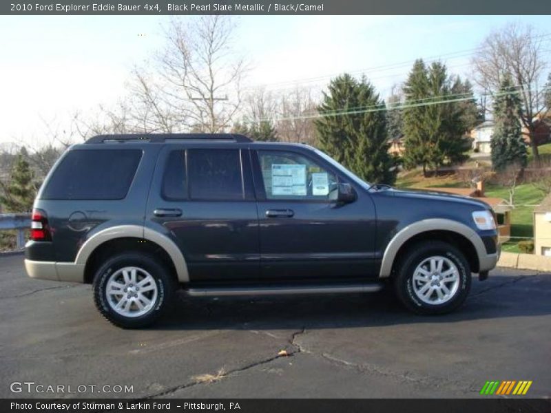 Black Pearl Slate Metallic / Black/Camel 2010 Ford Explorer Eddie Bauer 4x4