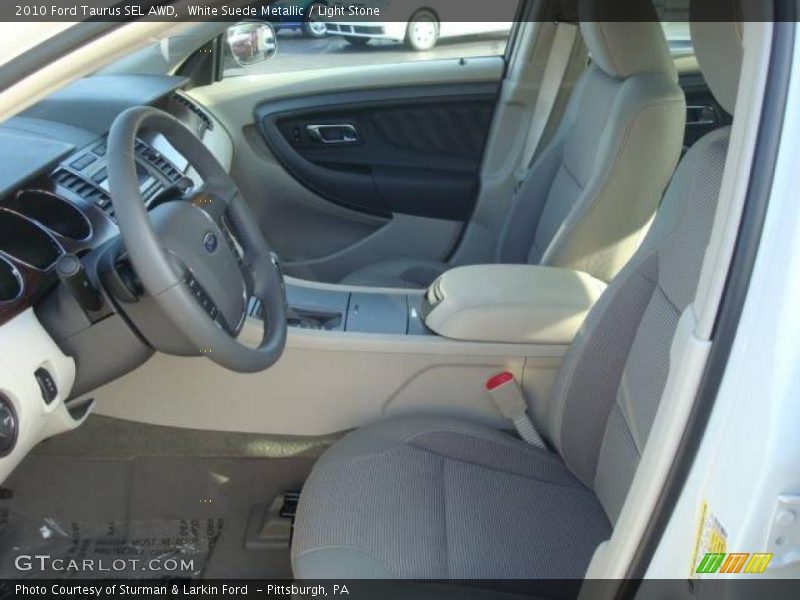 White Suede Metallic / Light Stone 2010 Ford Taurus SEL AWD