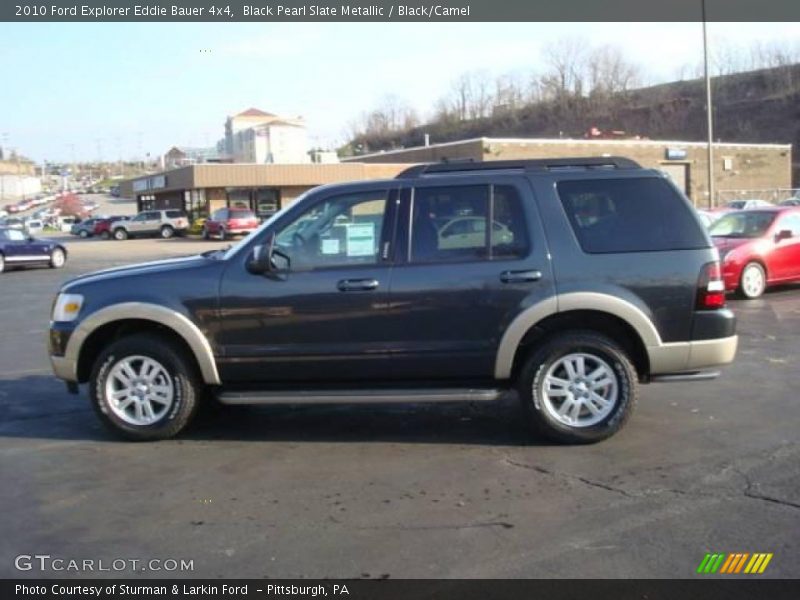 Black Pearl Slate Metallic / Black/Camel 2010 Ford Explorer Eddie Bauer 4x4