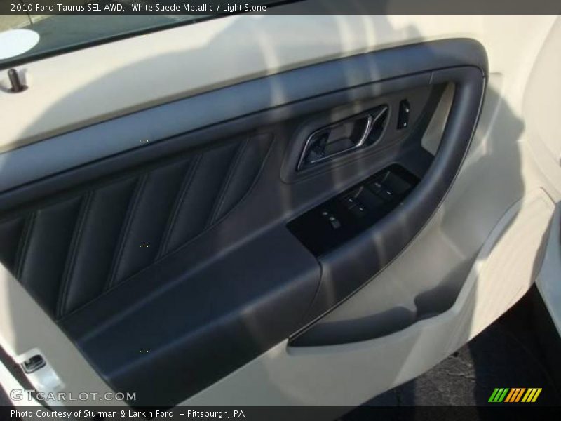 White Suede Metallic / Light Stone 2010 Ford Taurus SEL AWD
