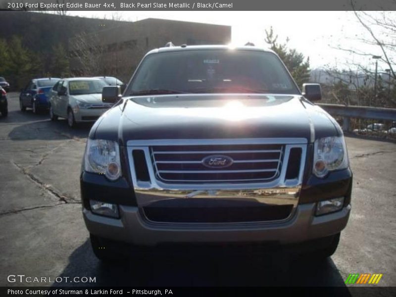 Black Pearl Slate Metallic / Black/Camel 2010 Ford Explorer Eddie Bauer 4x4