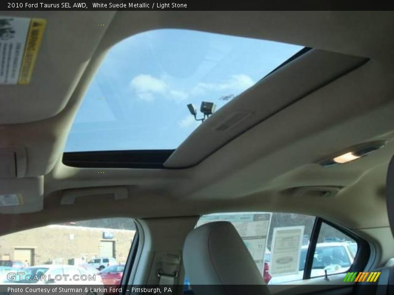 White Suede Metallic / Light Stone 2010 Ford Taurus SEL AWD