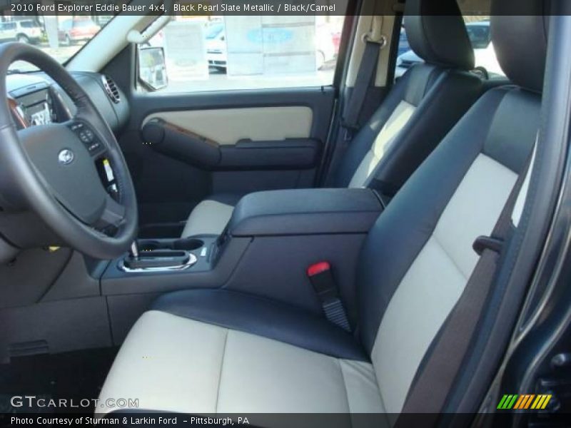 Black Pearl Slate Metallic / Black/Camel 2010 Ford Explorer Eddie Bauer 4x4