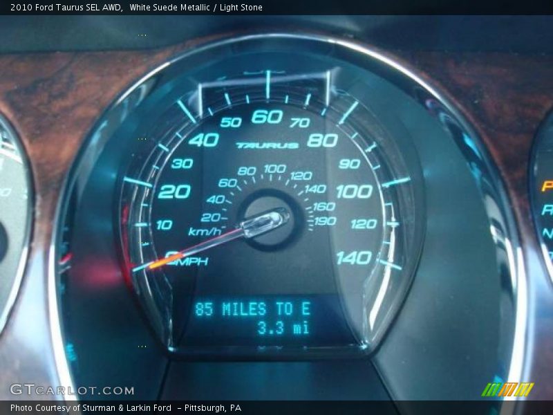 White Suede Metallic / Light Stone 2010 Ford Taurus SEL AWD