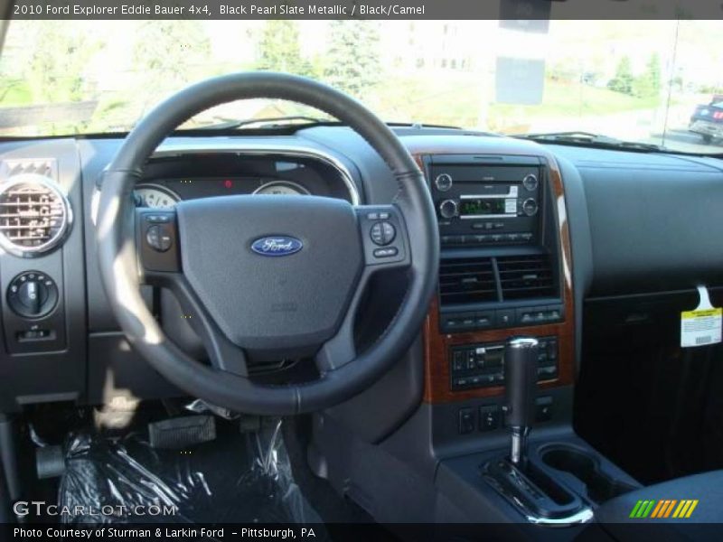 Black Pearl Slate Metallic / Black/Camel 2010 Ford Explorer Eddie Bauer 4x4