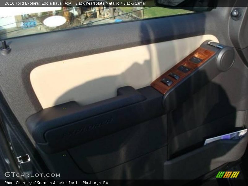 Black Pearl Slate Metallic / Black/Camel 2010 Ford Explorer Eddie Bauer 4x4