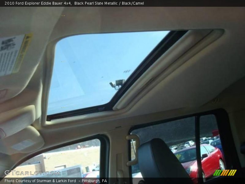 Black Pearl Slate Metallic / Black/Camel 2010 Ford Explorer Eddie Bauer 4x4