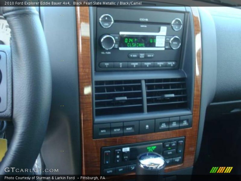 Black Pearl Slate Metallic / Black/Camel 2010 Ford Explorer Eddie Bauer 4x4