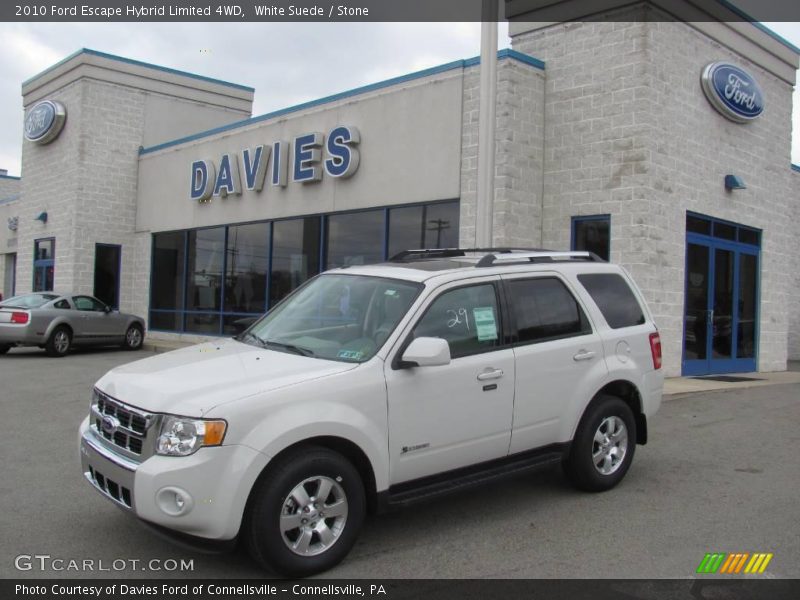 White Suede / Stone 2010 Ford Escape Hybrid Limited 4WD