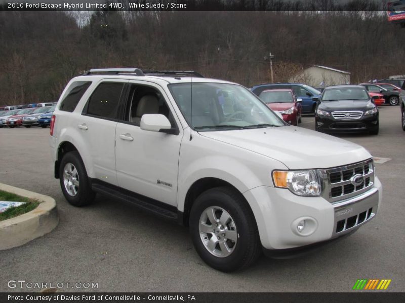 White Suede / Stone 2010 Ford Escape Hybrid Limited 4WD