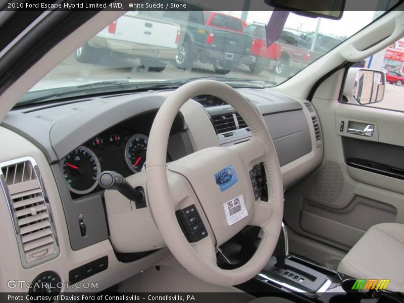 White Suede / Stone 2010 Ford Escape Hybrid Limited 4WD