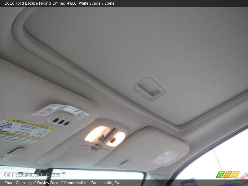 White Suede / Stone 2010 Ford Escape Hybrid Limited 4WD