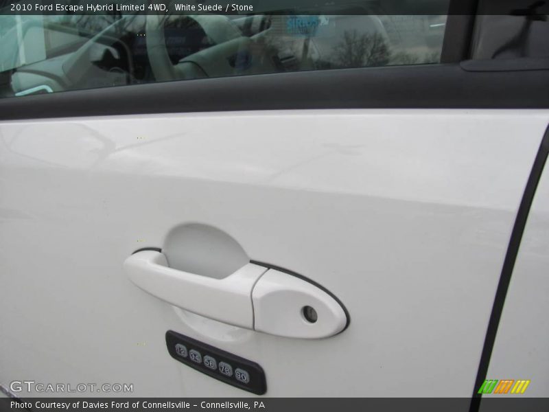 White Suede / Stone 2010 Ford Escape Hybrid Limited 4WD