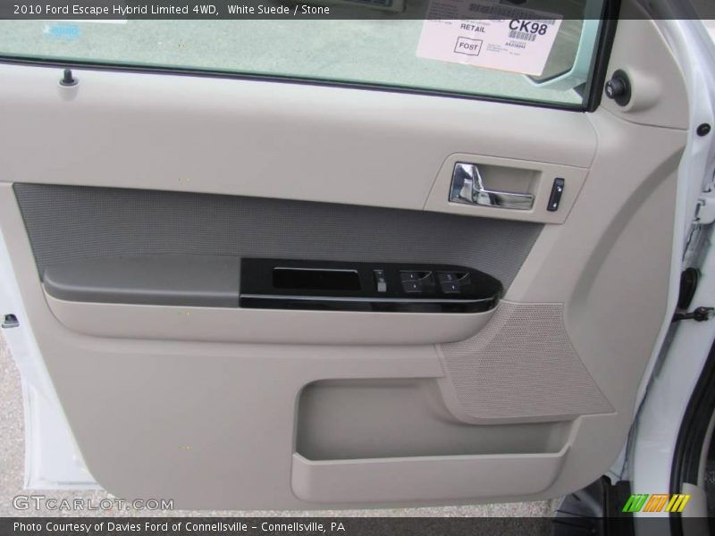 White Suede / Stone 2010 Ford Escape Hybrid Limited 4WD