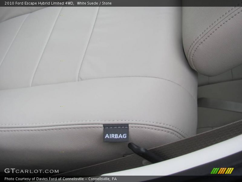 White Suede / Stone 2010 Ford Escape Hybrid Limited 4WD
