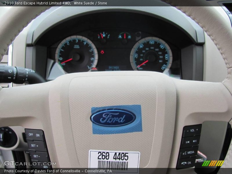 White Suede / Stone 2010 Ford Escape Hybrid Limited 4WD