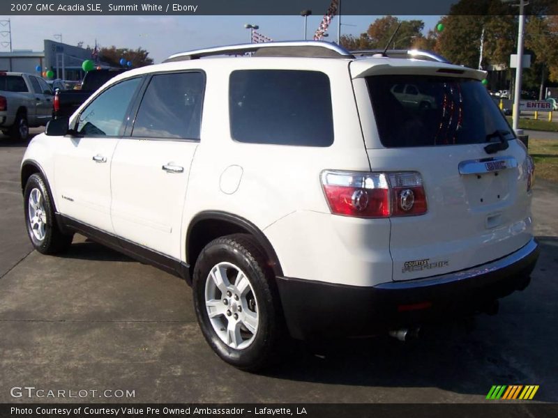 Summit White / Ebony 2007 GMC Acadia SLE
