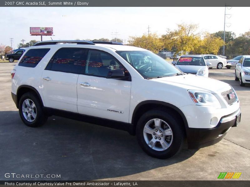 Summit White / Ebony 2007 GMC Acadia SLE