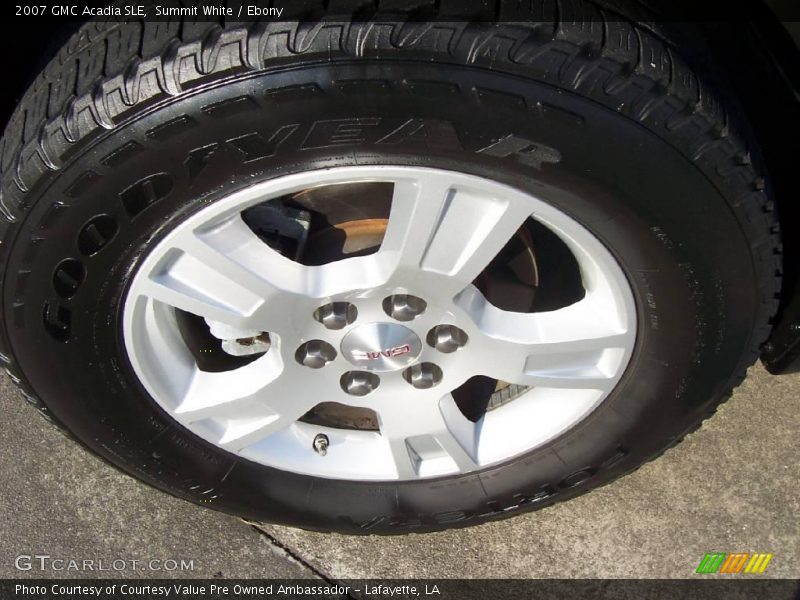Summit White / Ebony 2007 GMC Acadia SLE