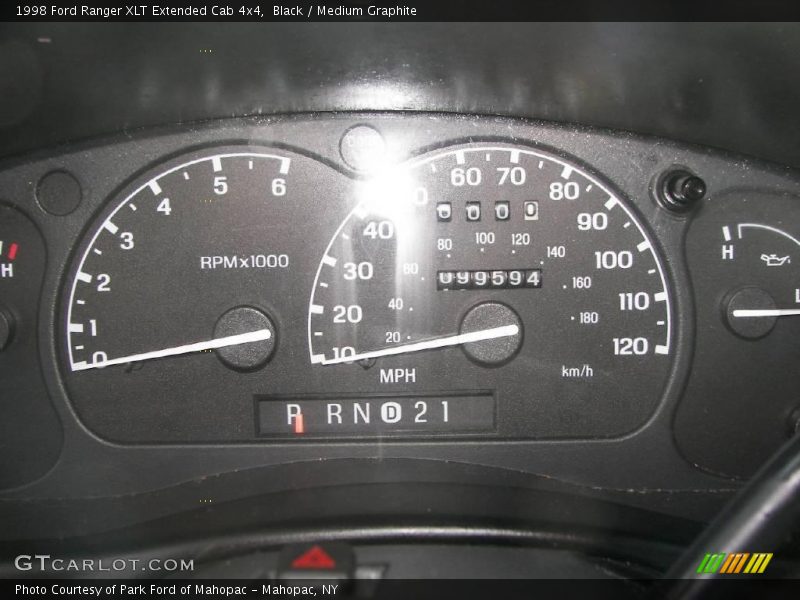 Black / Medium Graphite 1998 Ford Ranger XLT Extended Cab 4x4