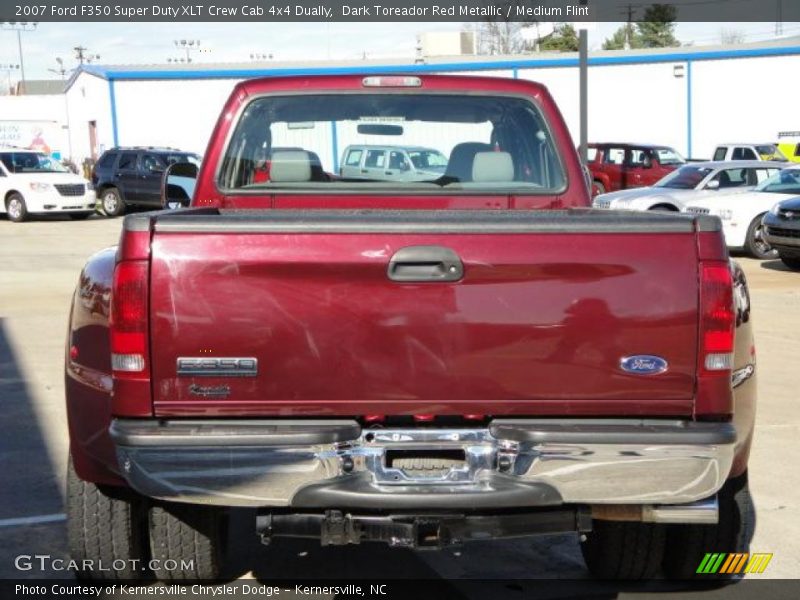 Dark Toreador Red Metallic / Medium Flint 2007 Ford F350 Super Duty XLT Crew Cab 4x4 Dually