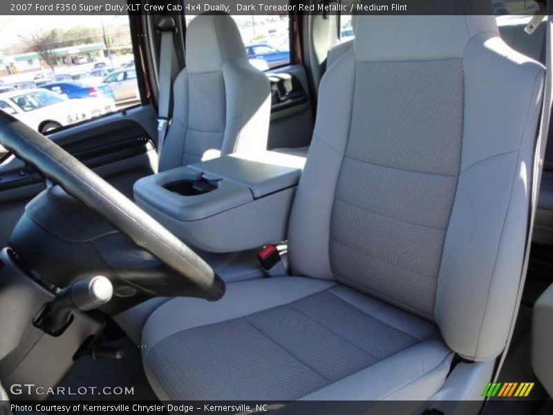 Dark Toreador Red Metallic / Medium Flint 2007 Ford F350 Super Duty XLT Crew Cab 4x4 Dually