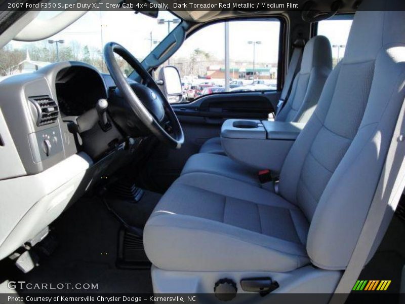 Dark Toreador Red Metallic / Medium Flint 2007 Ford F350 Super Duty XLT Crew Cab 4x4 Dually