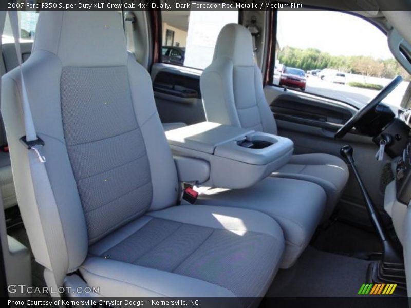 Dark Toreador Red Metallic / Medium Flint 2007 Ford F350 Super Duty XLT Crew Cab 4x4 Dually