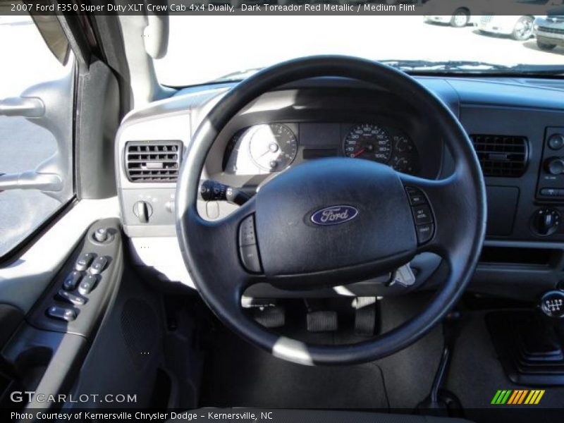 Dark Toreador Red Metallic / Medium Flint 2007 Ford F350 Super Duty XLT Crew Cab 4x4 Dually