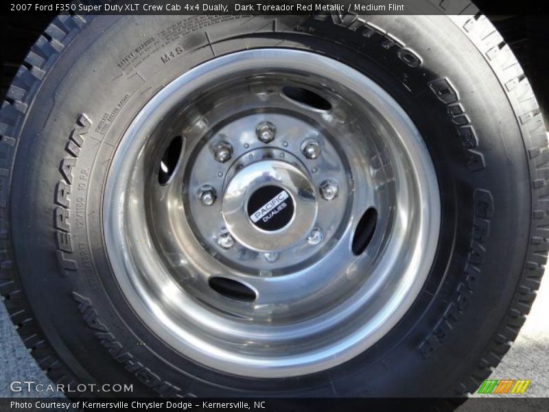 Dark Toreador Red Metallic / Medium Flint 2007 Ford F350 Super Duty XLT Crew Cab 4x4 Dually