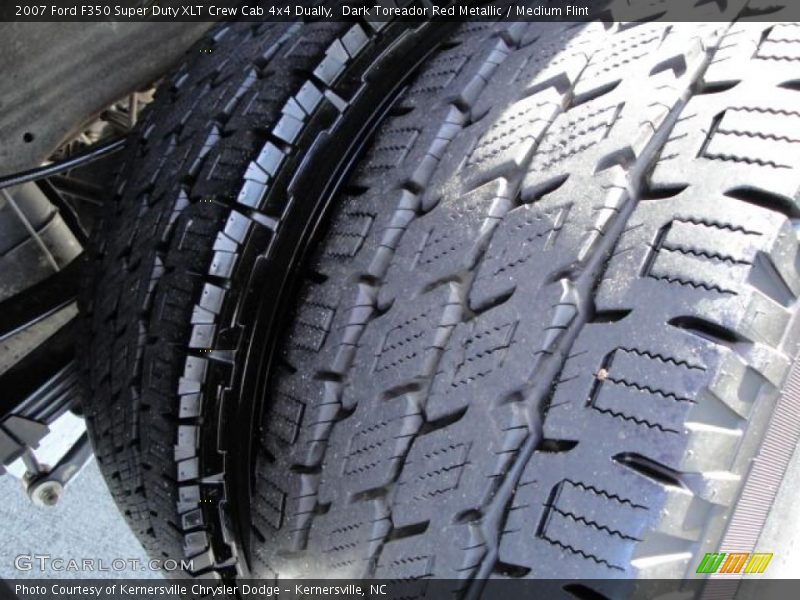Dark Toreador Red Metallic / Medium Flint 2007 Ford F350 Super Duty XLT Crew Cab 4x4 Dually