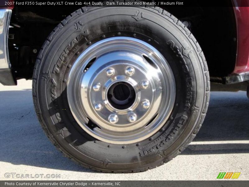 Dark Toreador Red Metallic / Medium Flint 2007 Ford F350 Super Duty XLT Crew Cab 4x4 Dually
