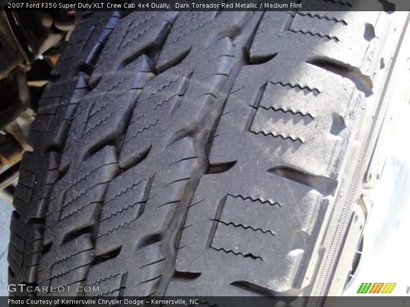 Dark Toreador Red Metallic / Medium Flint 2007 Ford F350 Super Duty XLT Crew Cab 4x4 Dually