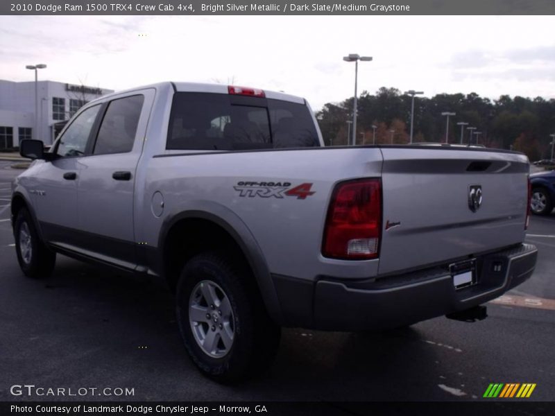 Bright Silver Metallic / Dark Slate/Medium Graystone 2010 Dodge Ram 1500 TRX4 Crew Cab 4x4
