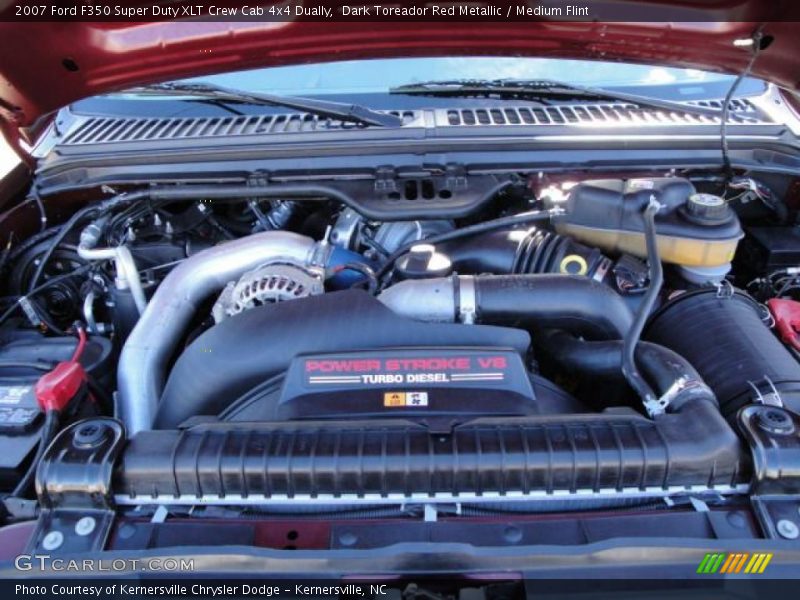 Dark Toreador Red Metallic / Medium Flint 2007 Ford F350 Super Duty XLT Crew Cab 4x4 Dually