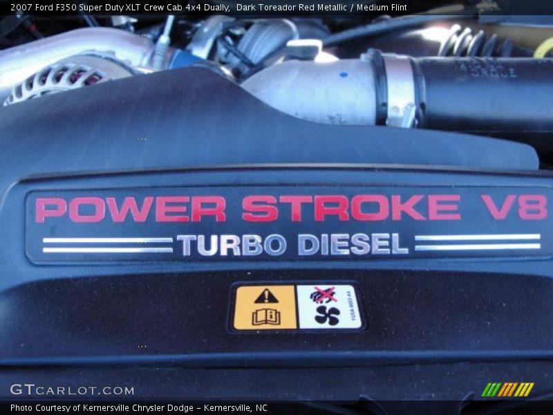 Dark Toreador Red Metallic / Medium Flint 2007 Ford F350 Super Duty XLT Crew Cab 4x4 Dually
