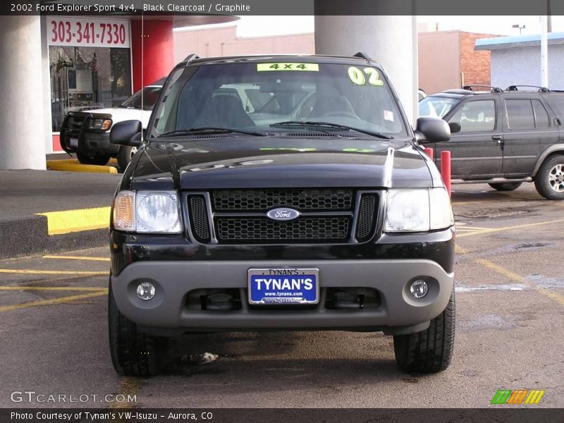 Black Clearcoat / Graphite 2002 Ford Explorer Sport 4x4