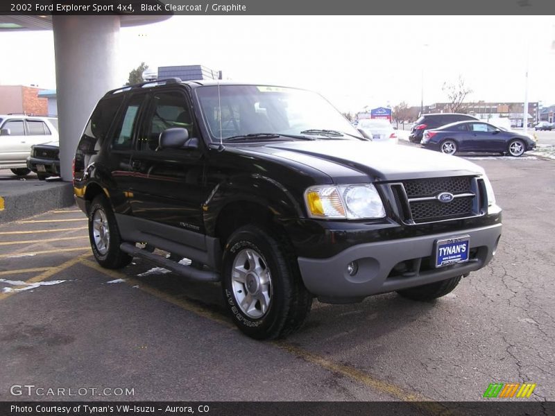 Black Clearcoat / Graphite 2002 Ford Explorer Sport 4x4