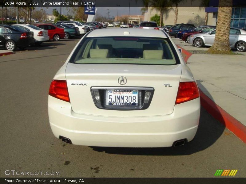 White Diamond Pearl / Camel 2004 Acura TL 3.2