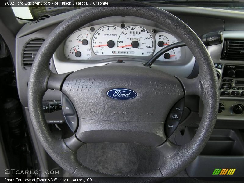 Black Clearcoat / Graphite 2002 Ford Explorer Sport 4x4