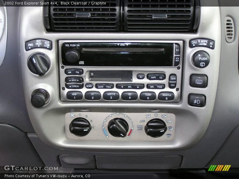 Black Clearcoat / Graphite 2002 Ford Explorer Sport 4x4
