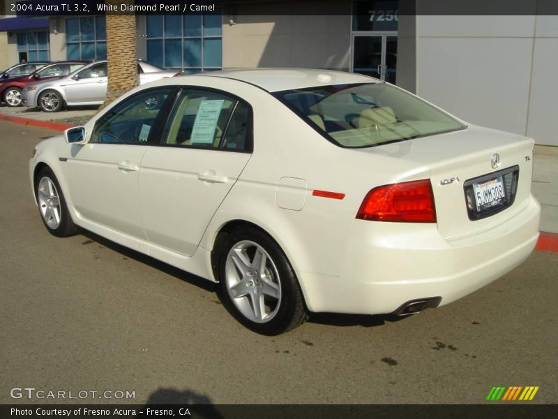 White Diamond Pearl / Camel 2004 Acura TL 3.2