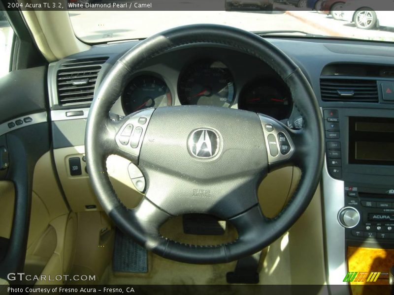 White Diamond Pearl / Camel 2004 Acura TL 3.2