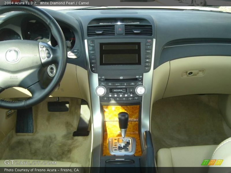 White Diamond Pearl / Camel 2004 Acura TL 3.2
