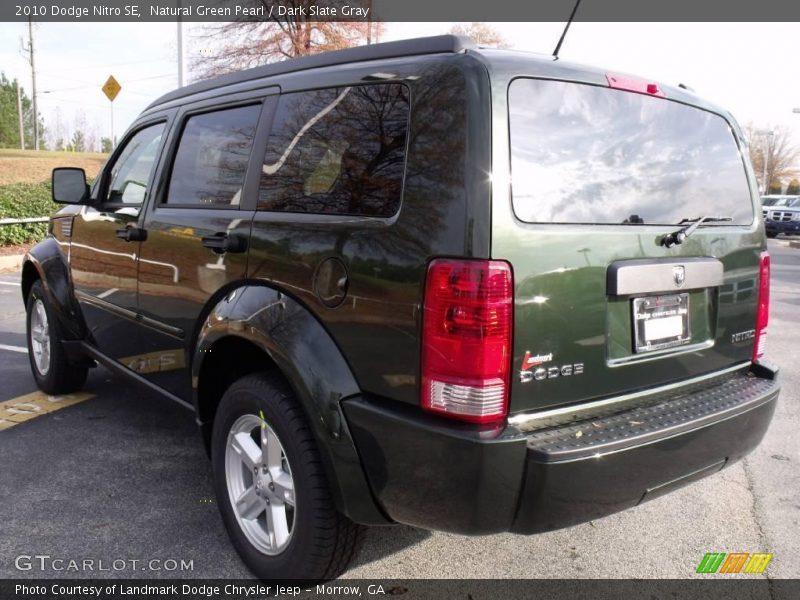 Natural Green Pearl / Dark Slate Gray 2010 Dodge Nitro SE