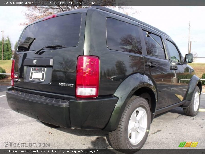 Natural Green Pearl / Dark Slate Gray 2010 Dodge Nitro SE