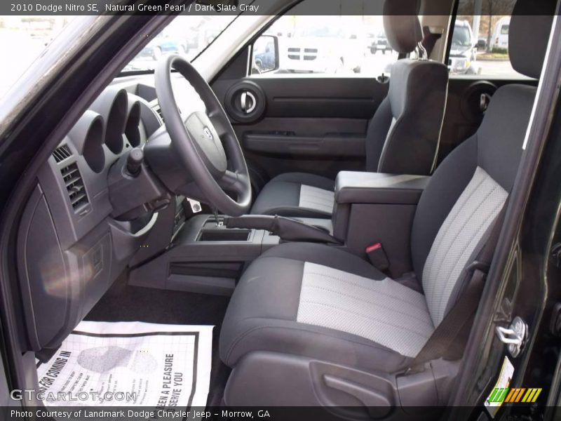 Natural Green Pearl / Dark Slate Gray 2010 Dodge Nitro SE
