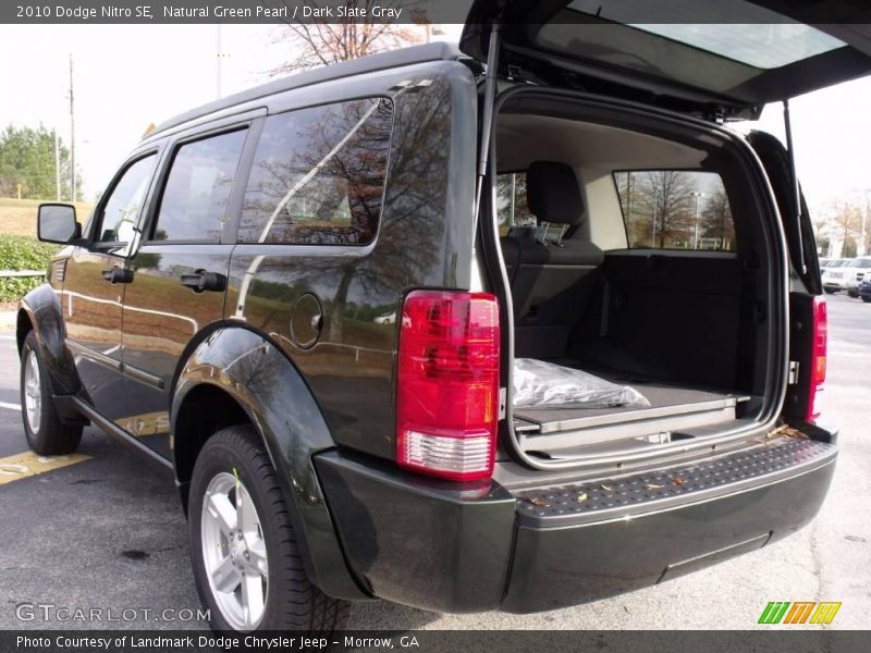 Natural Green Pearl / Dark Slate Gray 2010 Dodge Nitro SE