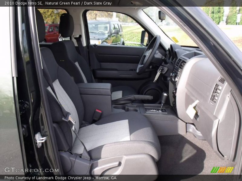 Natural Green Pearl / Dark Slate Gray 2010 Dodge Nitro SE